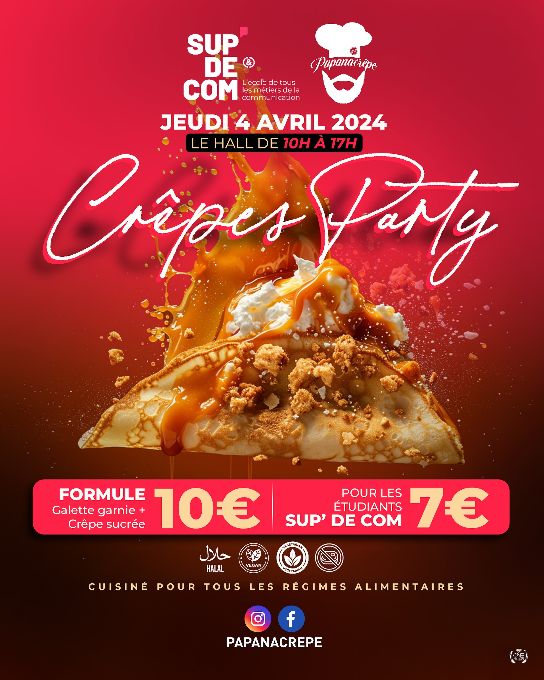 Crêpe Party chez Sup’ de Com